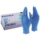 Manusi Nitril Albastre Marimea XS - Prima Nitril Examination Blue Gloves Light Powdered XS